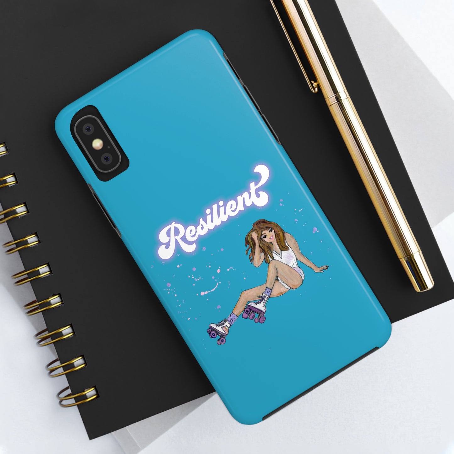 Resilient - Turquoise Tough Phone Case