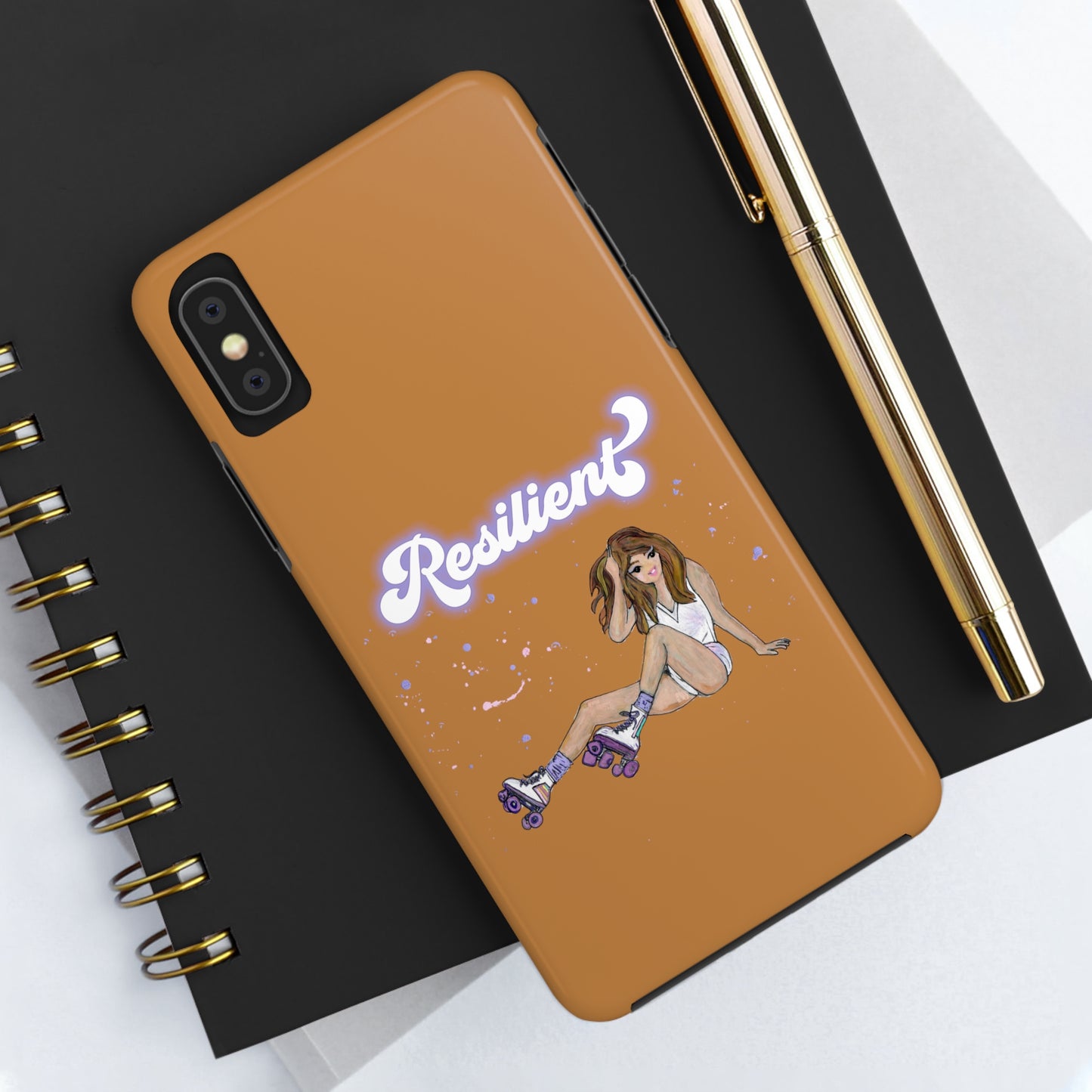 Resilient - Vintage Golden Brown Tough Phone Case