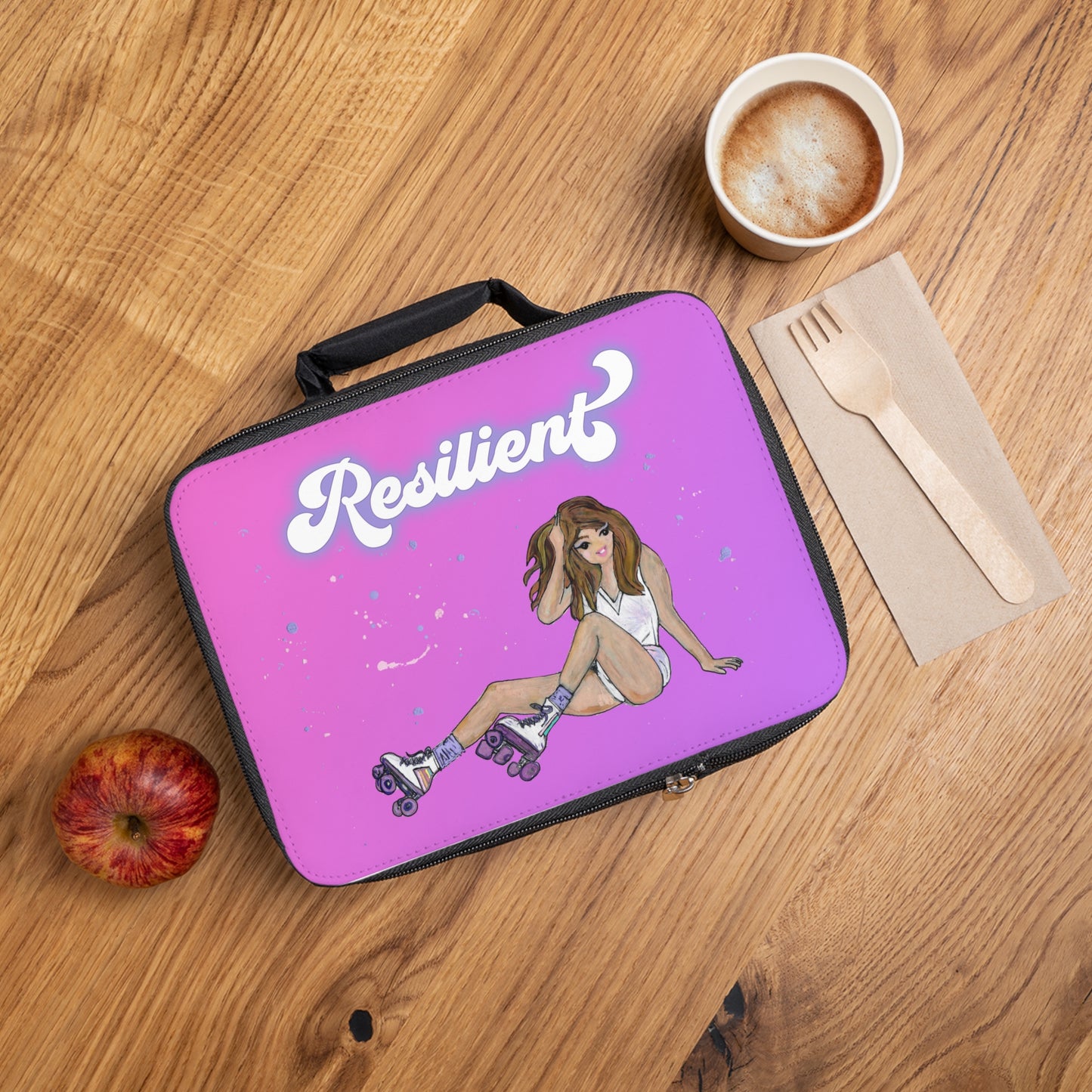 Pink Resilient Roller Dawl Lunch Bag