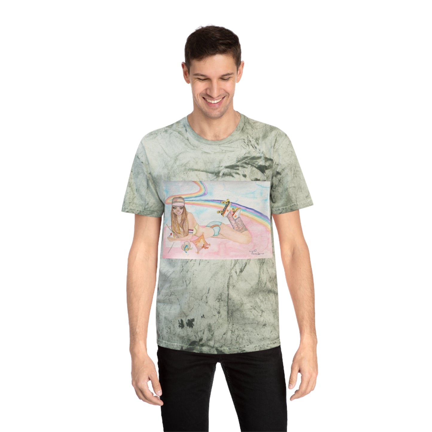 Ride The Rainbow Unisex Color Blast T-Shirt