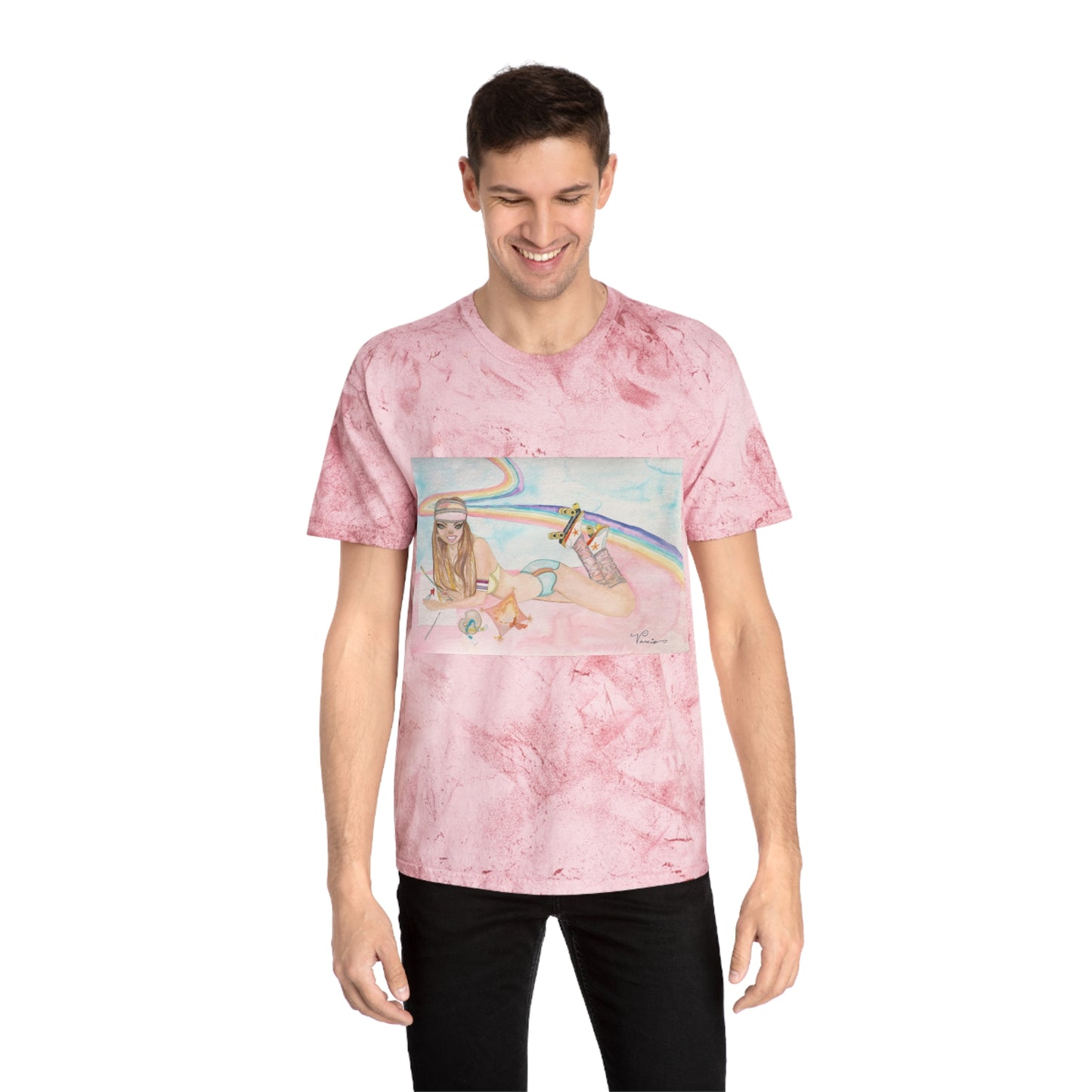 Ride The Rainbow Unisex Color Blast T-Shirt