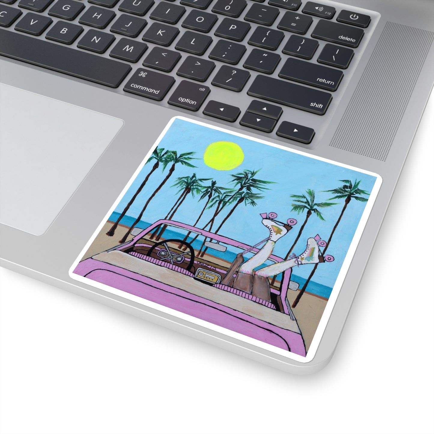 Roller Beach Babe Sticker