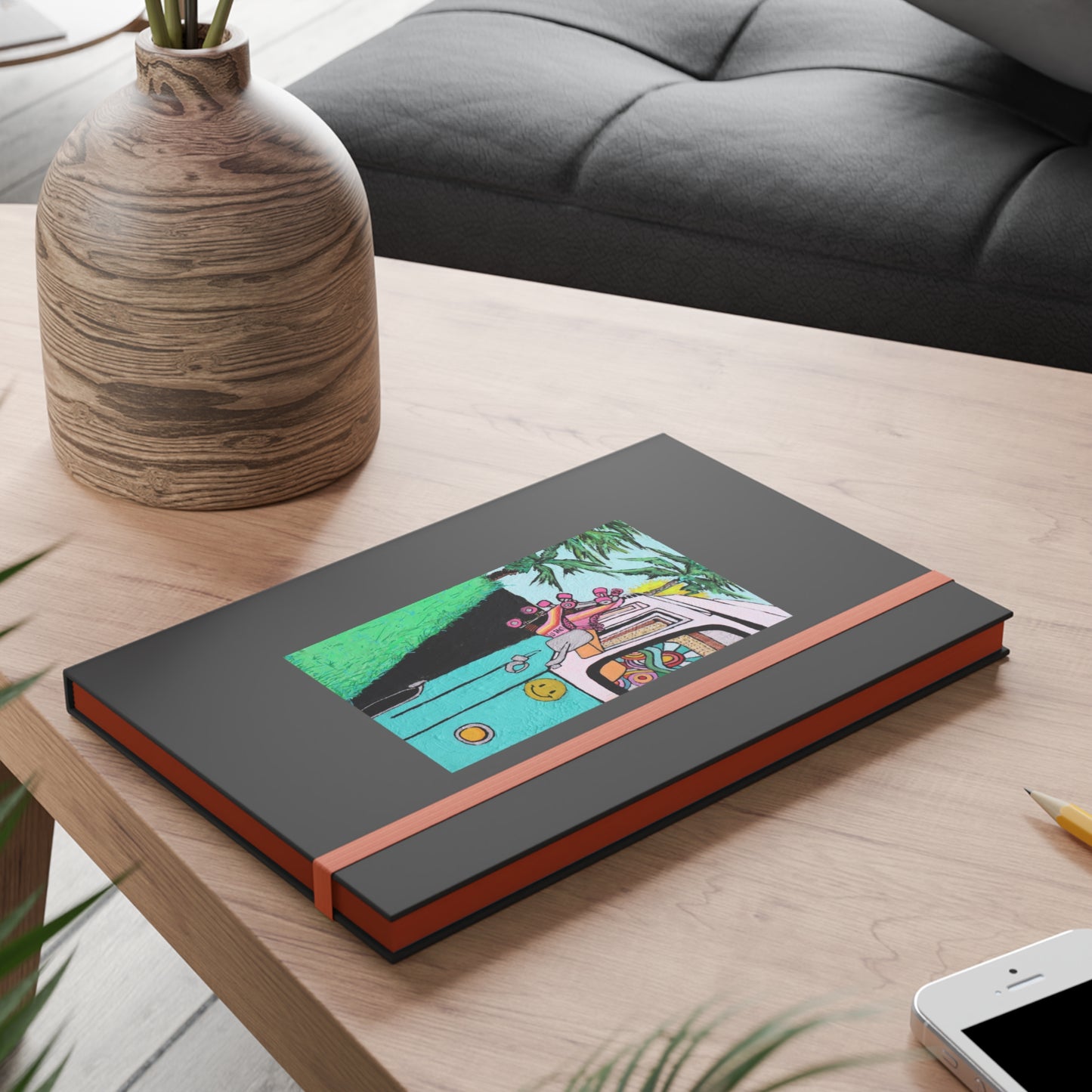 Roller Roadtripin' Color Contrast Notebook - Ruled