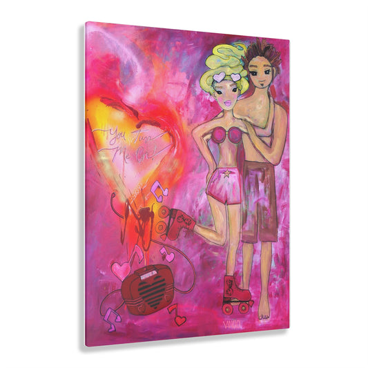 Roller Dawl Meets Her Roller Dandy Acrylic Print