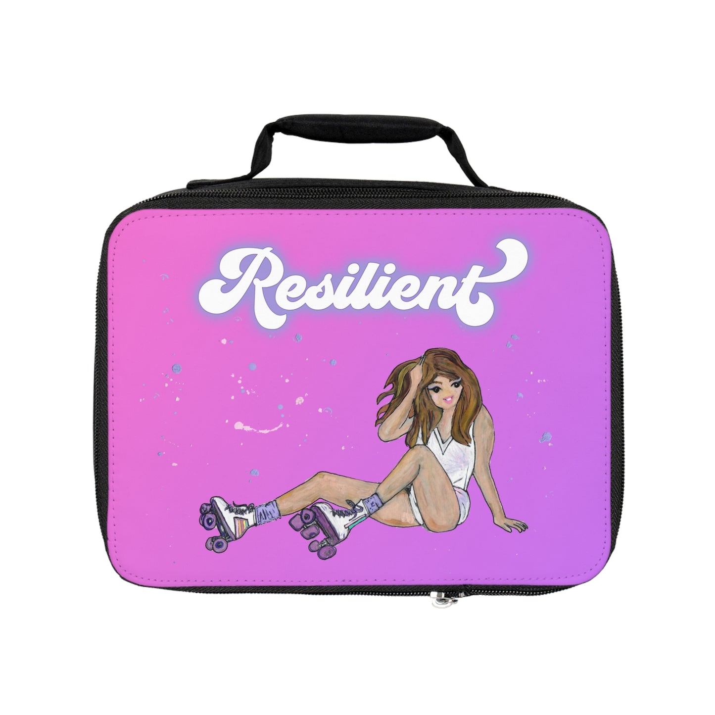 Pink Resilient Roller Dawl Lunch Bag