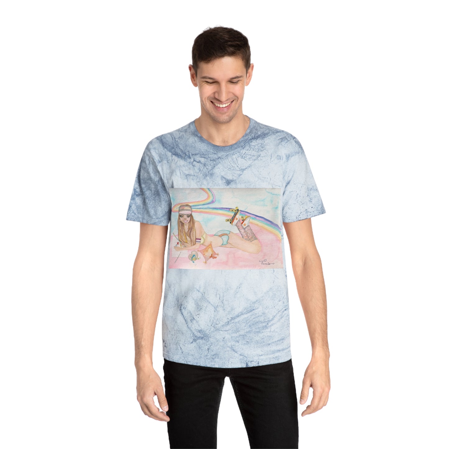 Ride The Rainbow Unisex Color Blast T-Shirt