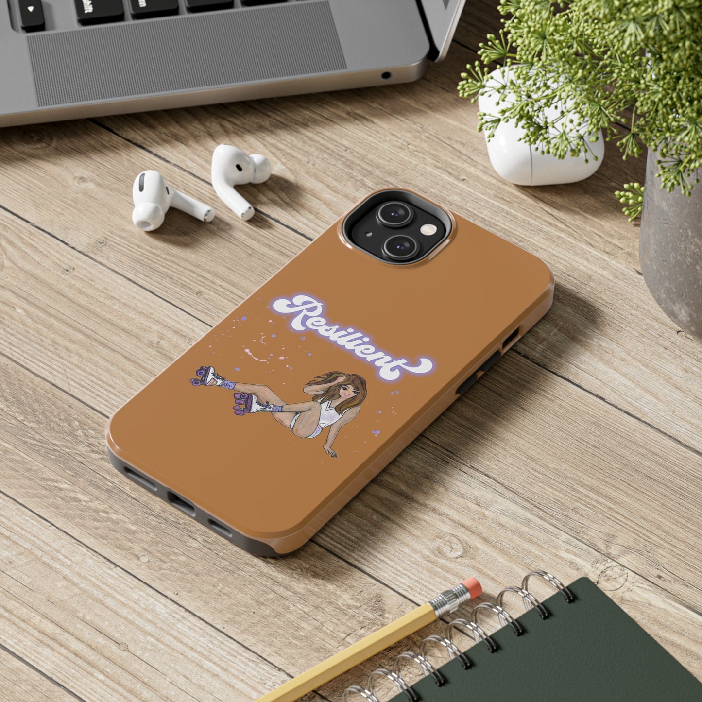 Resilient - Vintage Golden Brown Tough Phone Case