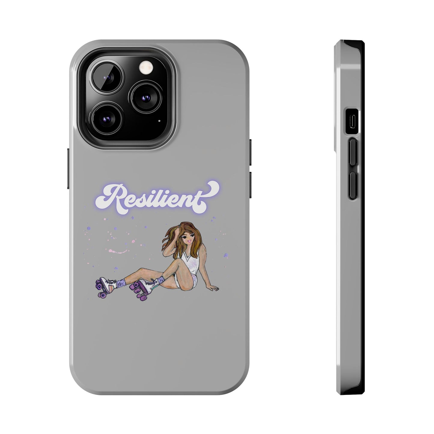 Resilient - Silvery Tough Phone Case