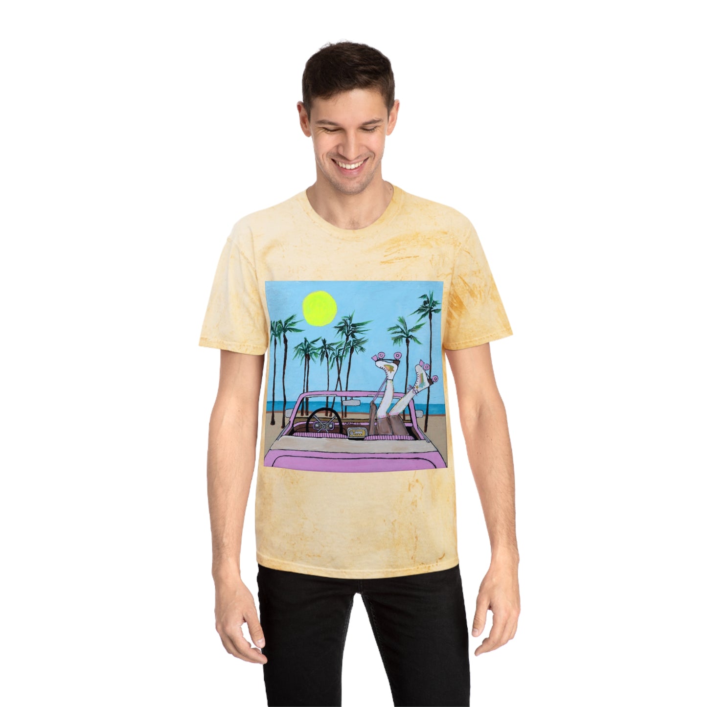 Roller Beach Babe Unisex Color Blast T-Shirt