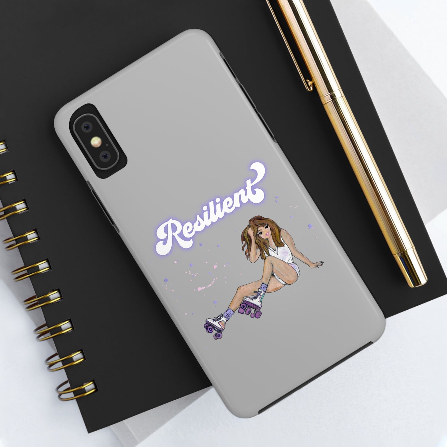 Resilient - Silvery Tough Phone Case