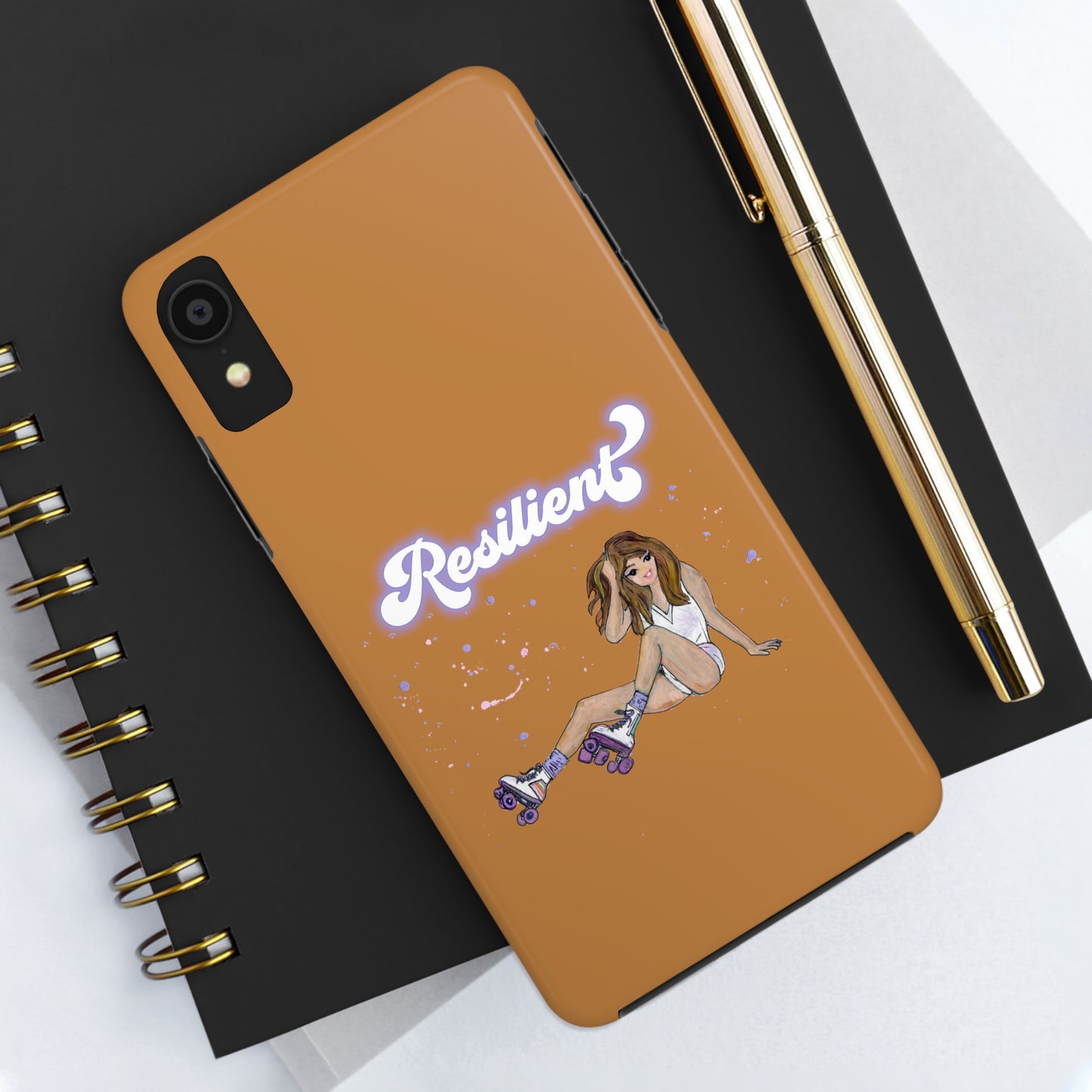 Resilient - Vintage Golden Brown Tough Phone Case