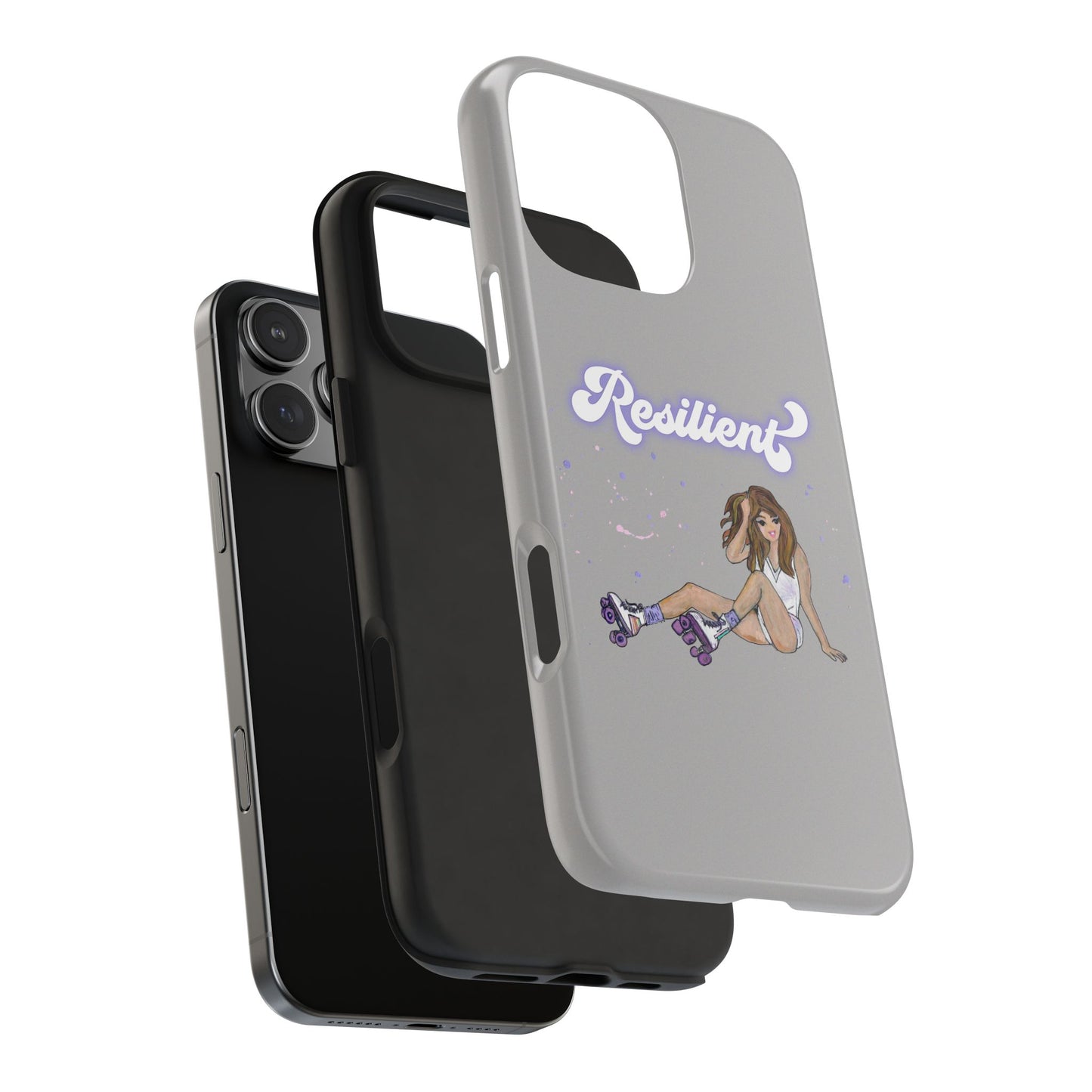 Resilient - Silvery Tough Phone Case