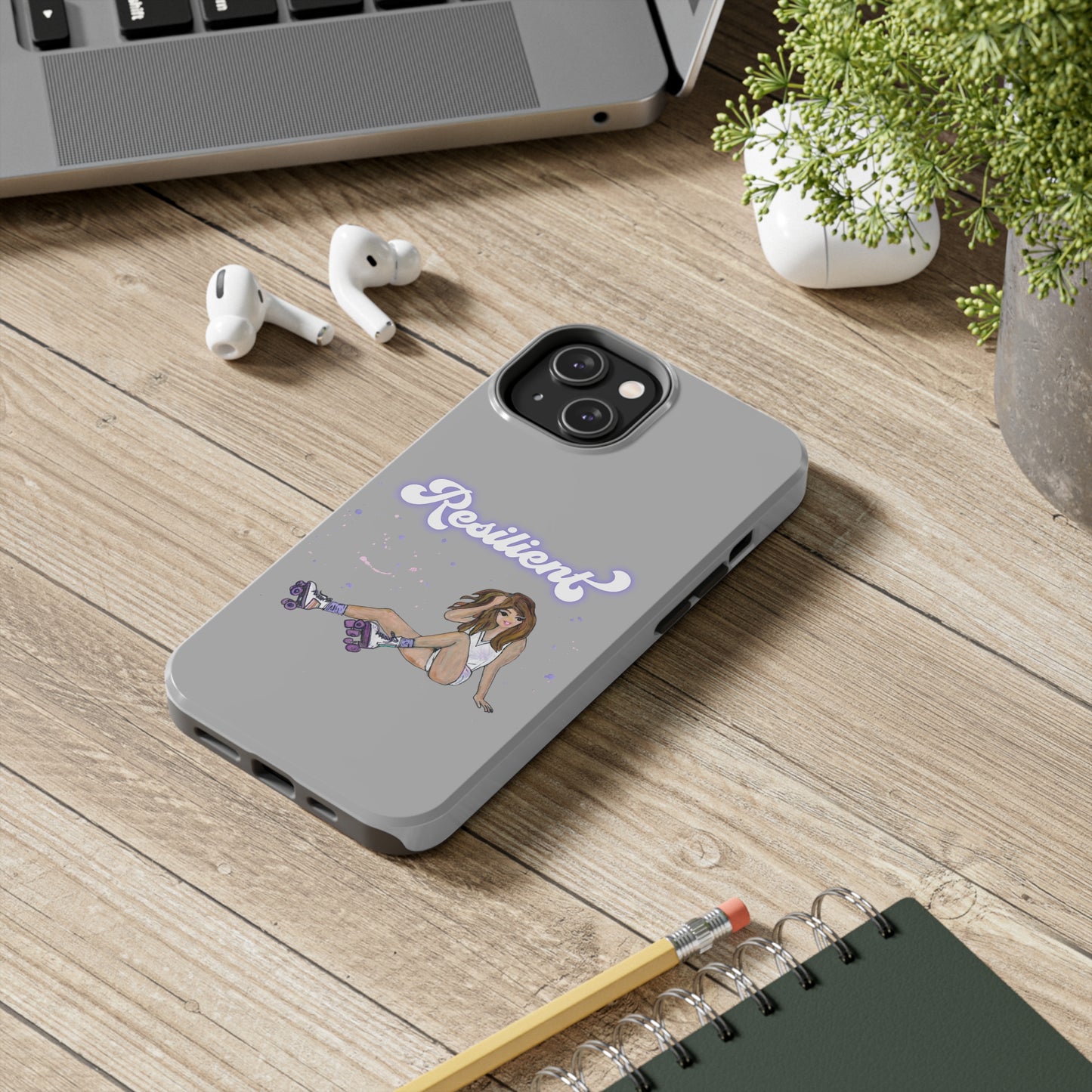 Resilient - Silvery Tough Phone Case