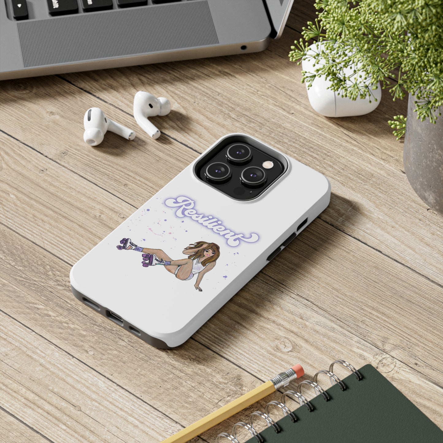 Resilient - White Tough Phone Case
