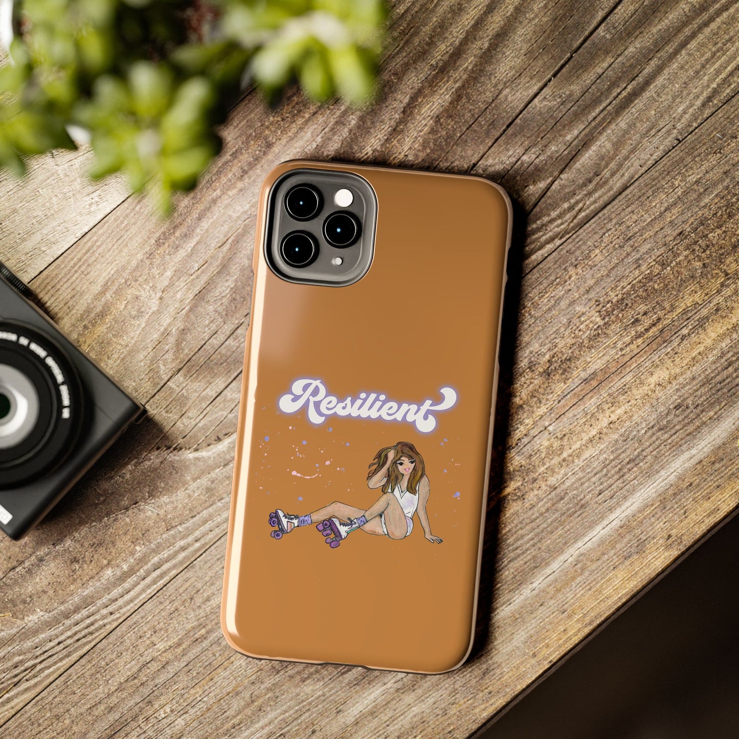Resilient - Vintage Golden Brown Tough Phone Case