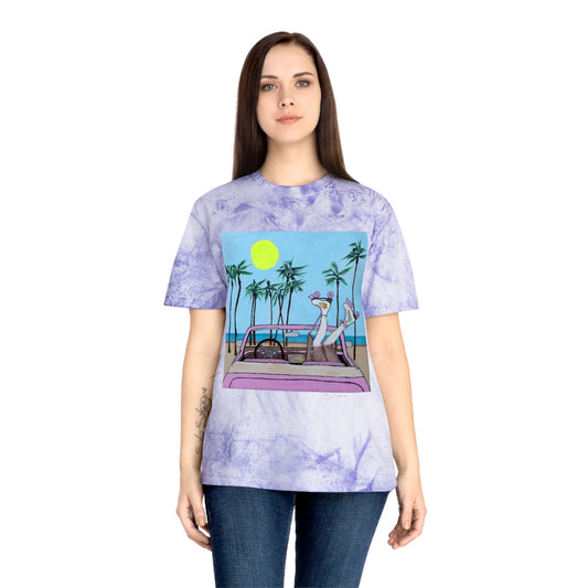 Roller Beach Babe Unisex Color Blast T-Shirt