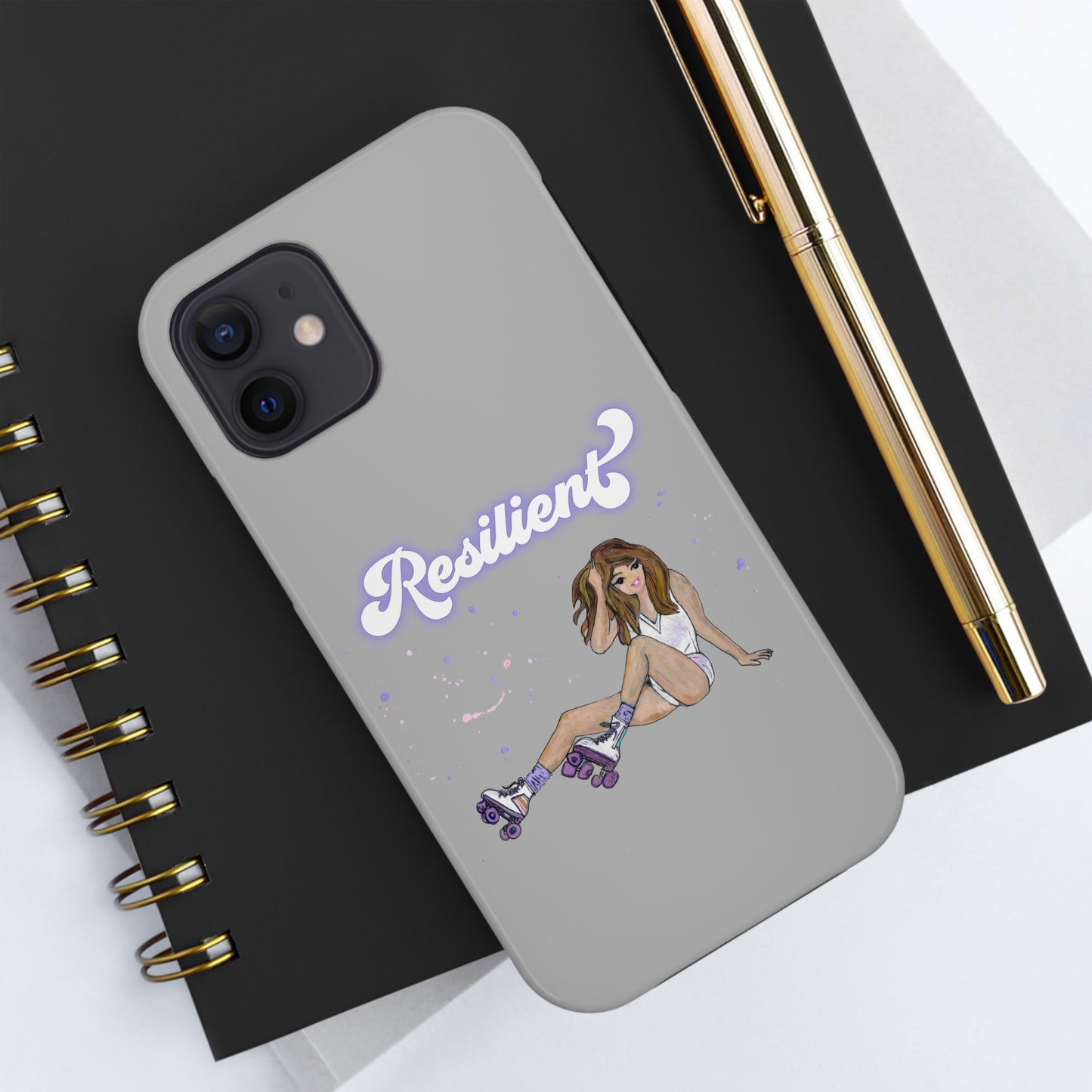 Resilient - Silvery Tough Phone Case