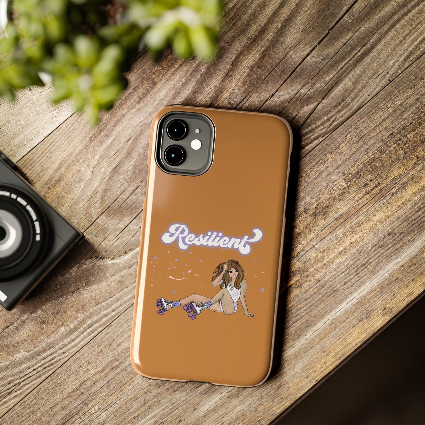Resilient - Vintage Golden Brown Tough Phone Case