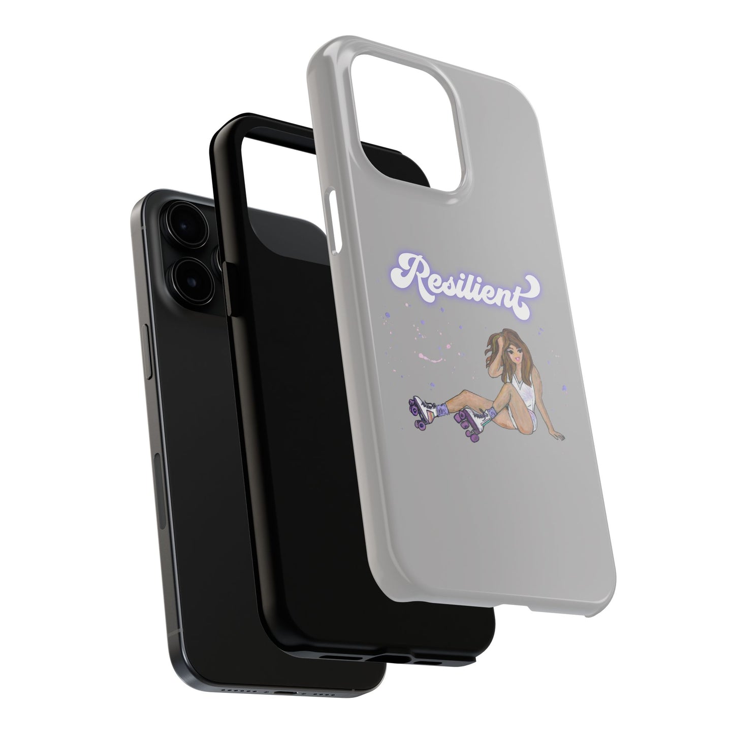 Resilient - Silvery Tough Phone Case