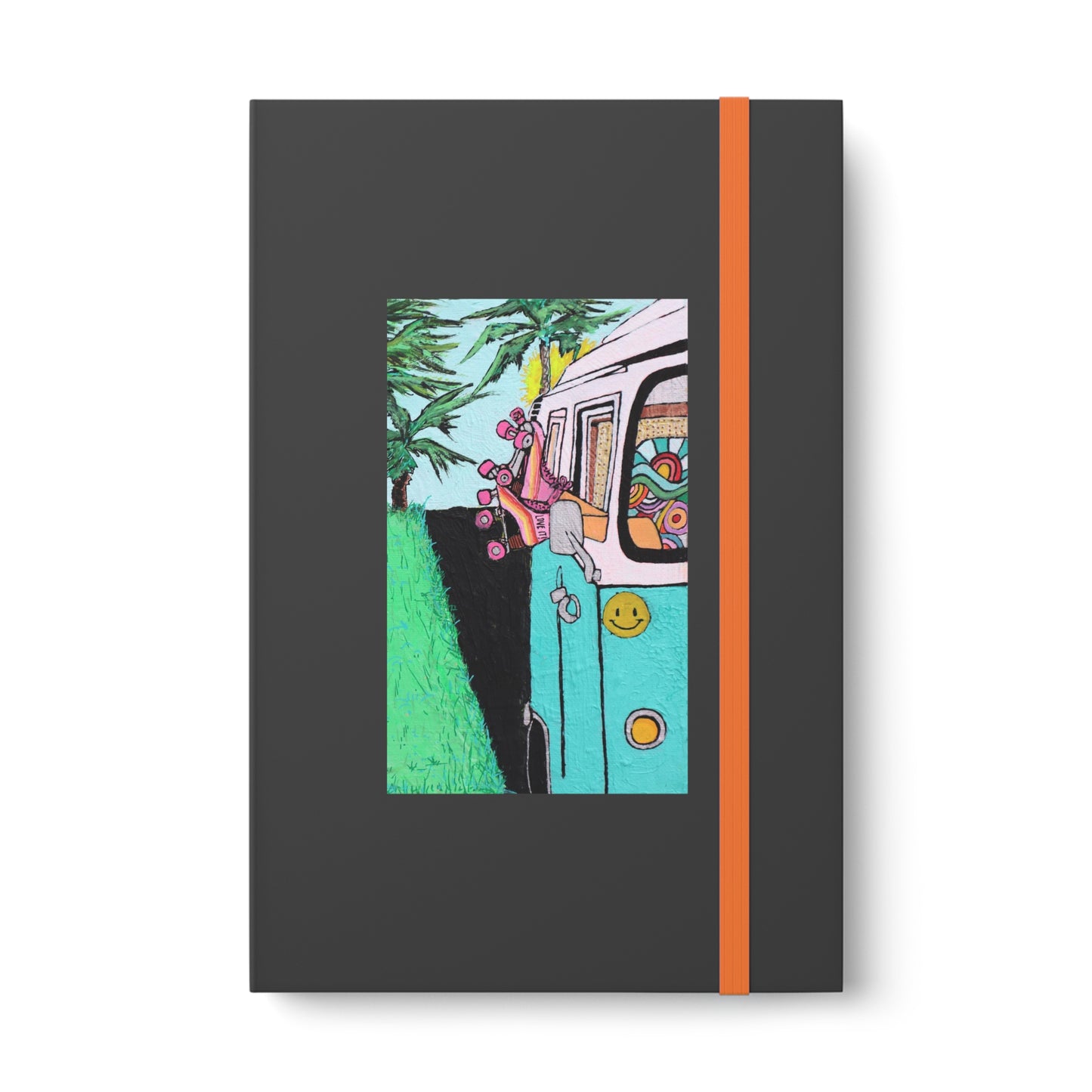 Roller Roadtripin' Color Contrast Notebook - Ruled