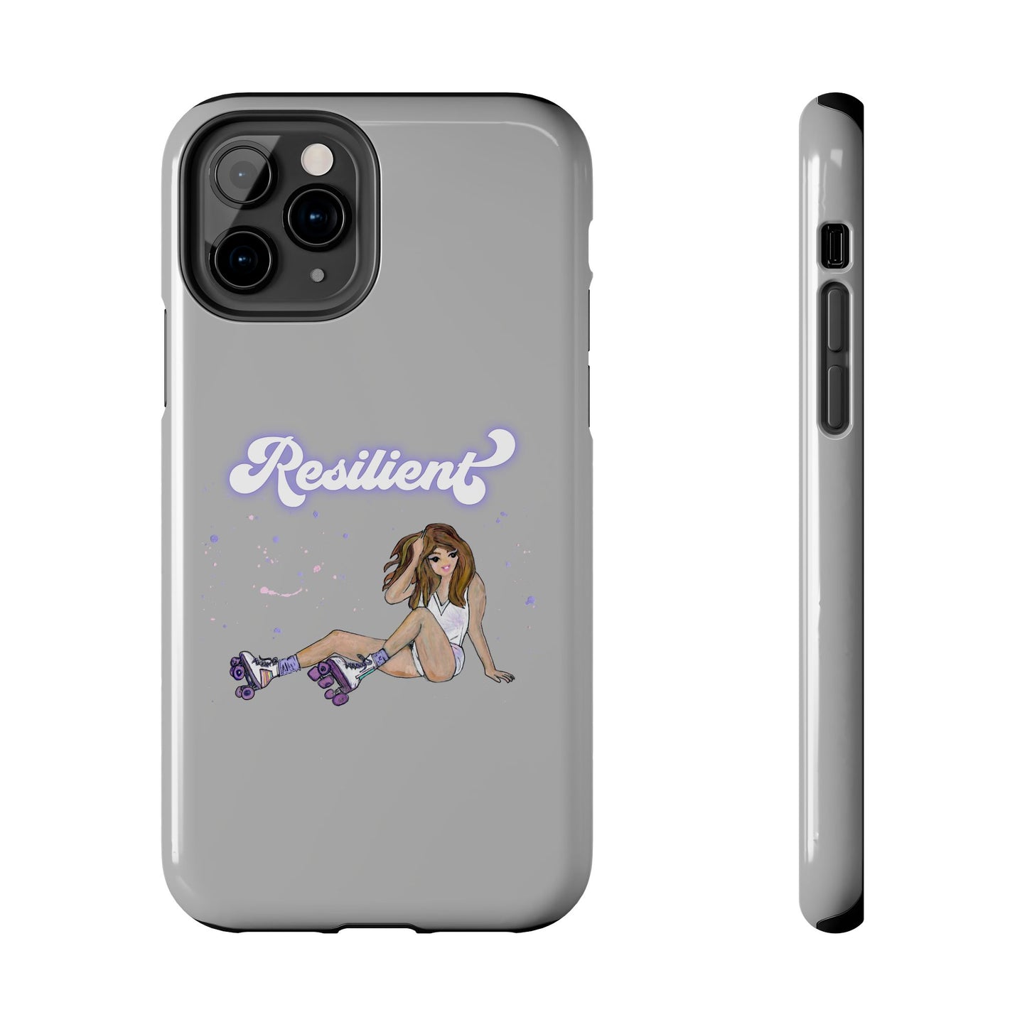 Resilient - Silvery Tough Phone Case
