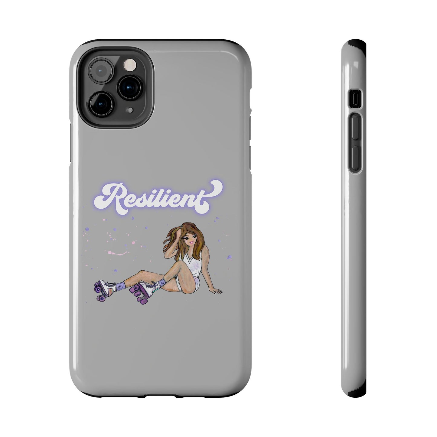 Resilient - Silvery Tough Phone Case