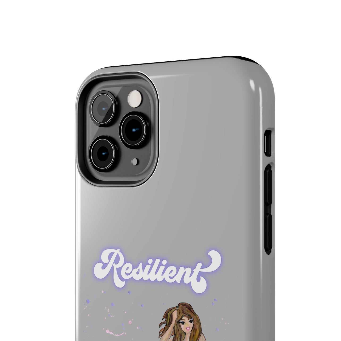 Resilient - Silvery Tough Phone Case