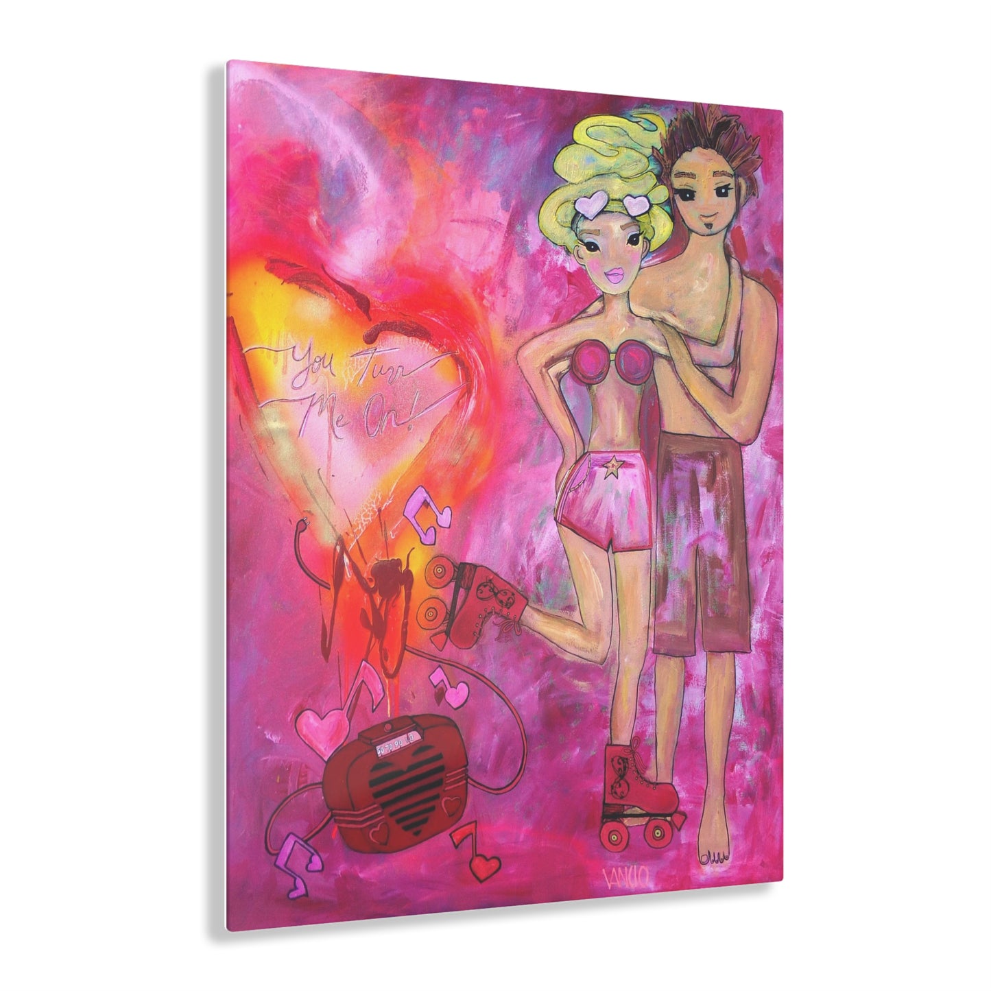 Roller Dawl Meets Her Roller Dandy Acrylic Print