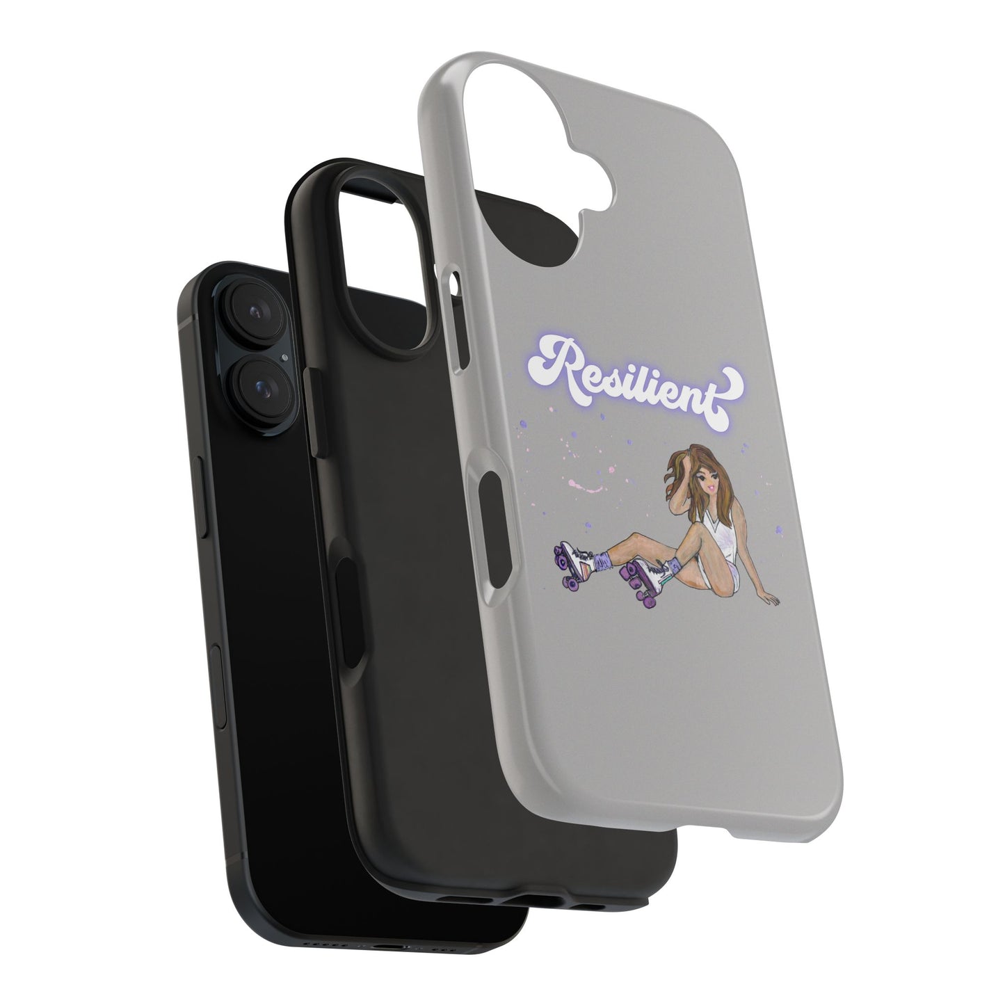Resilient - Silvery Tough Phone Case
