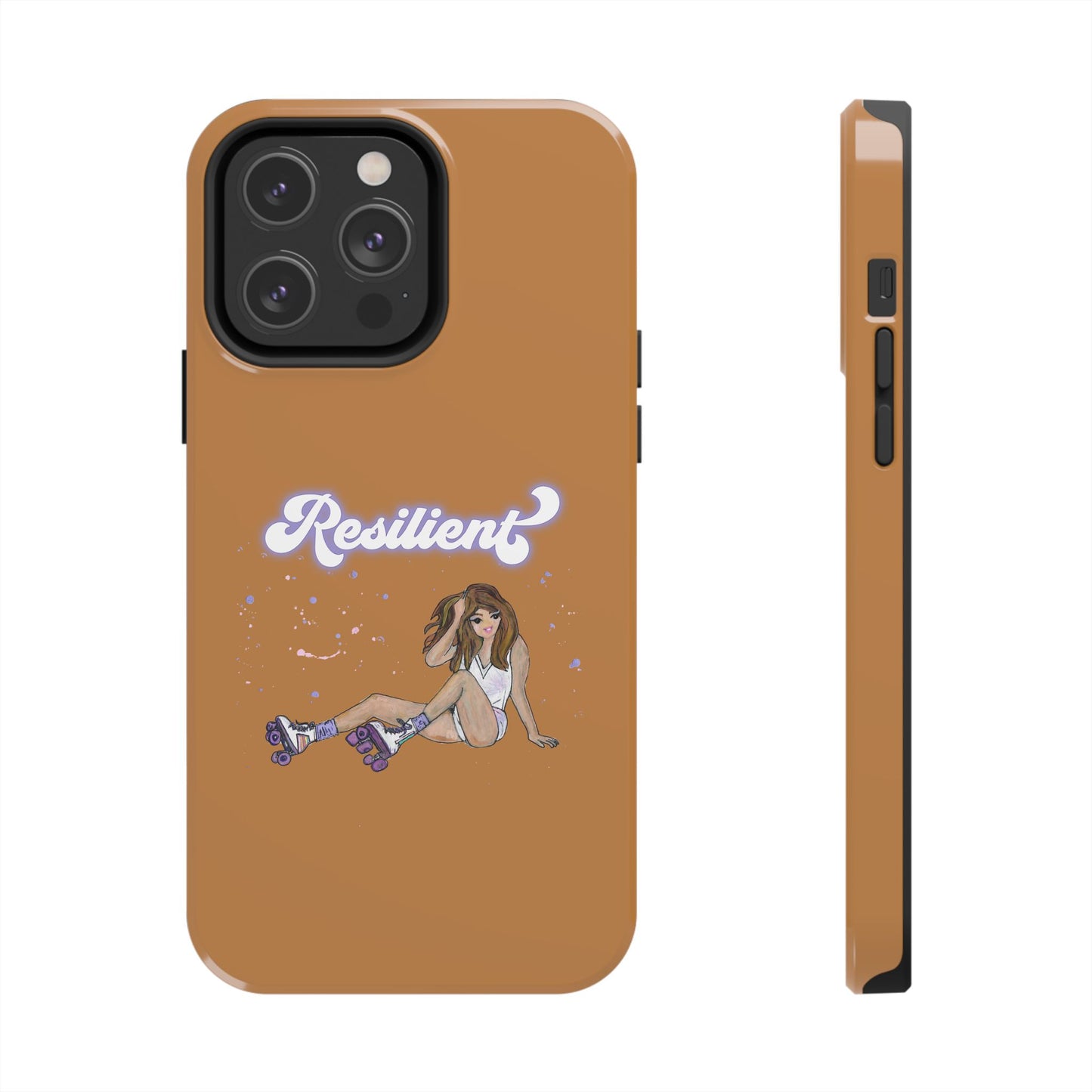 Resilient - Vintage Golden Brown Tough Phone Case