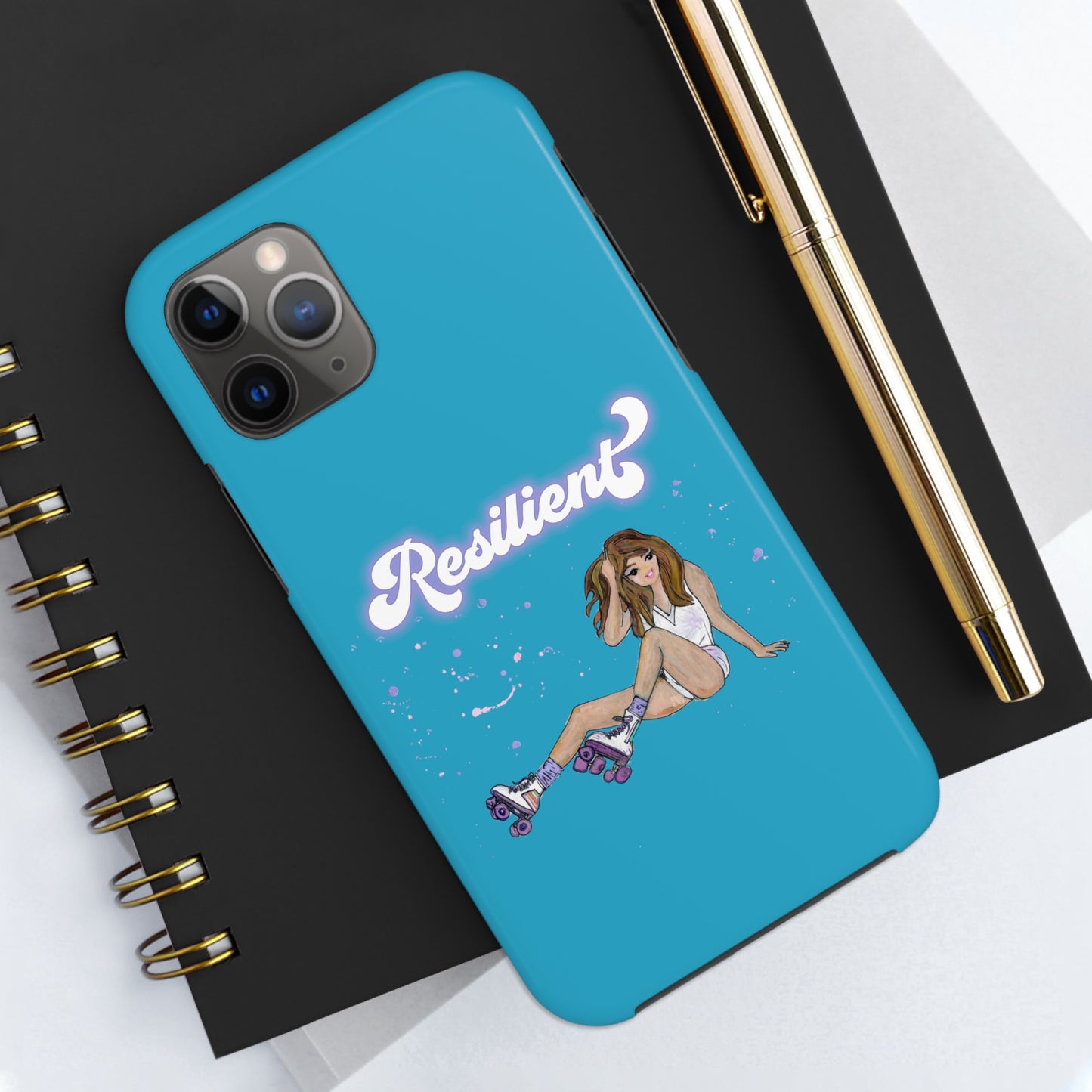 Resilient - Turquoise Tough Phone Case