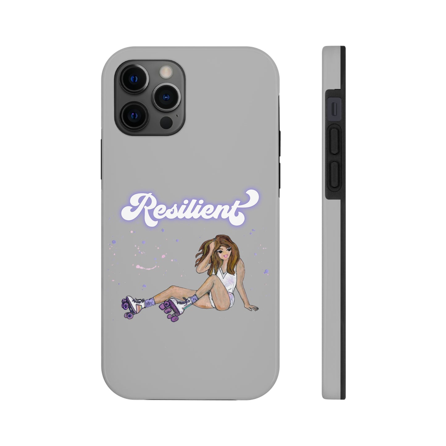 Resilient - Silvery Tough Phone Case