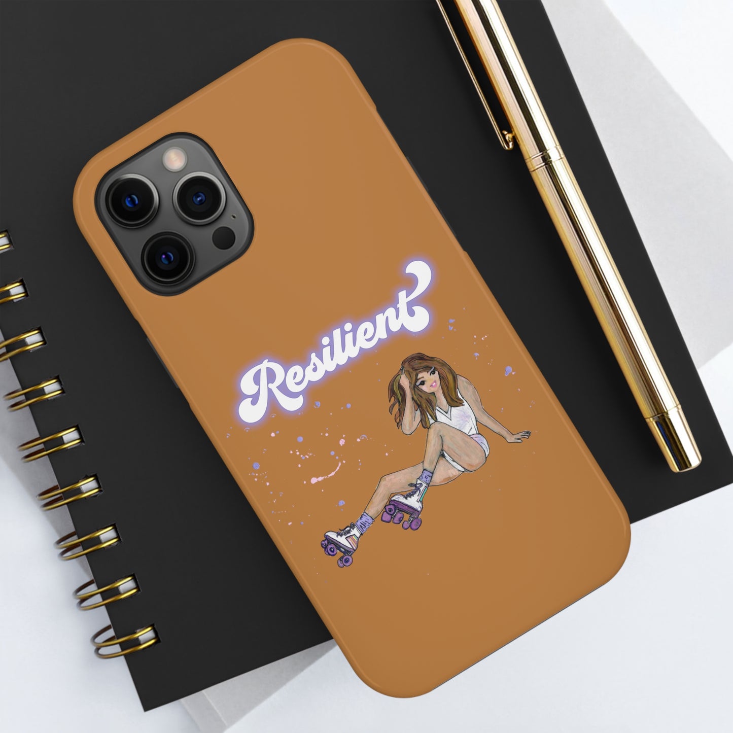 Resilient - Vintage Golden Brown Tough Phone Case