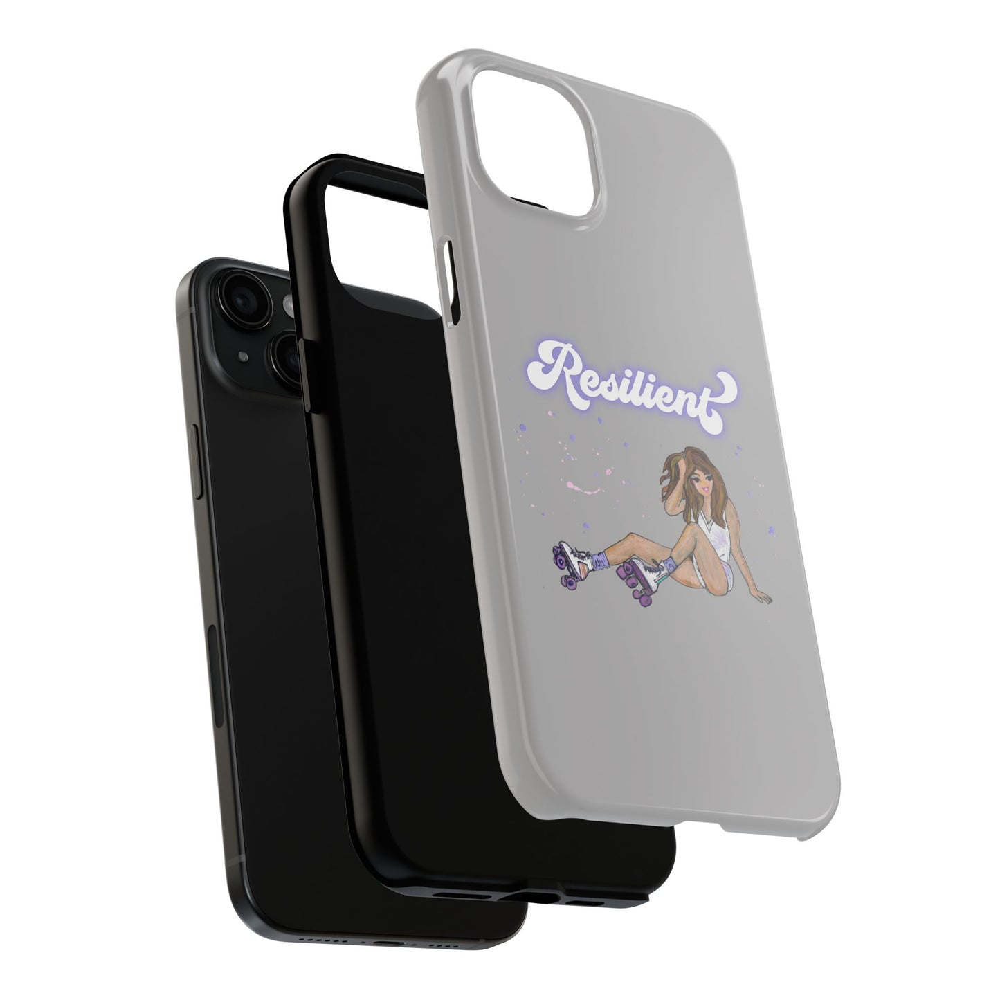 Resilient - Silvery Tough Phone Case