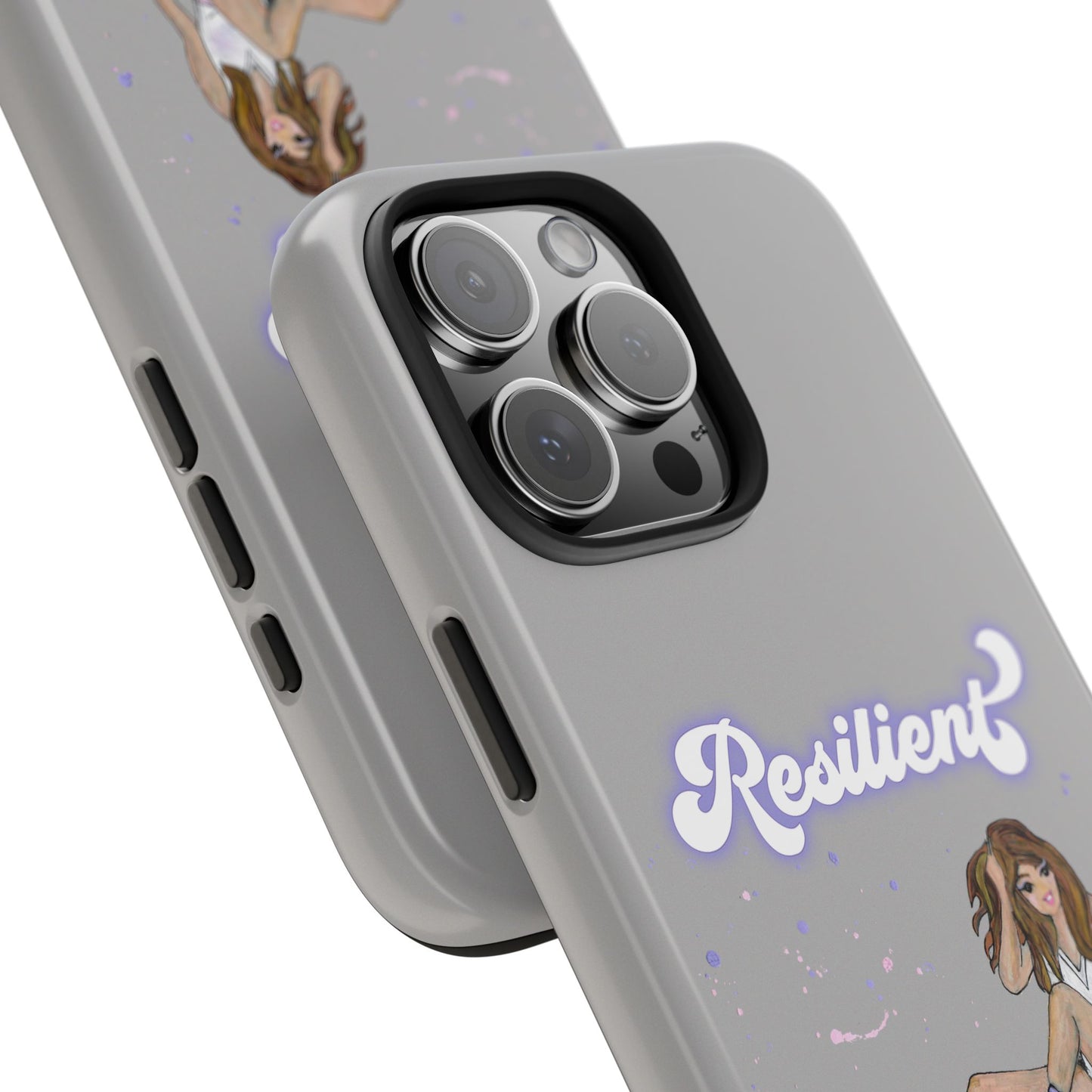 Resilient - Silvery Tough Phone Case
