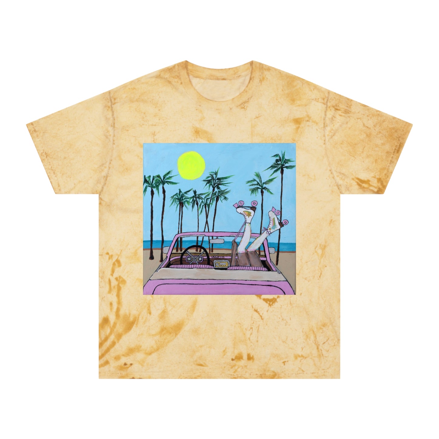 Roller Beach Babe Unisex Color Blast T-Shirt