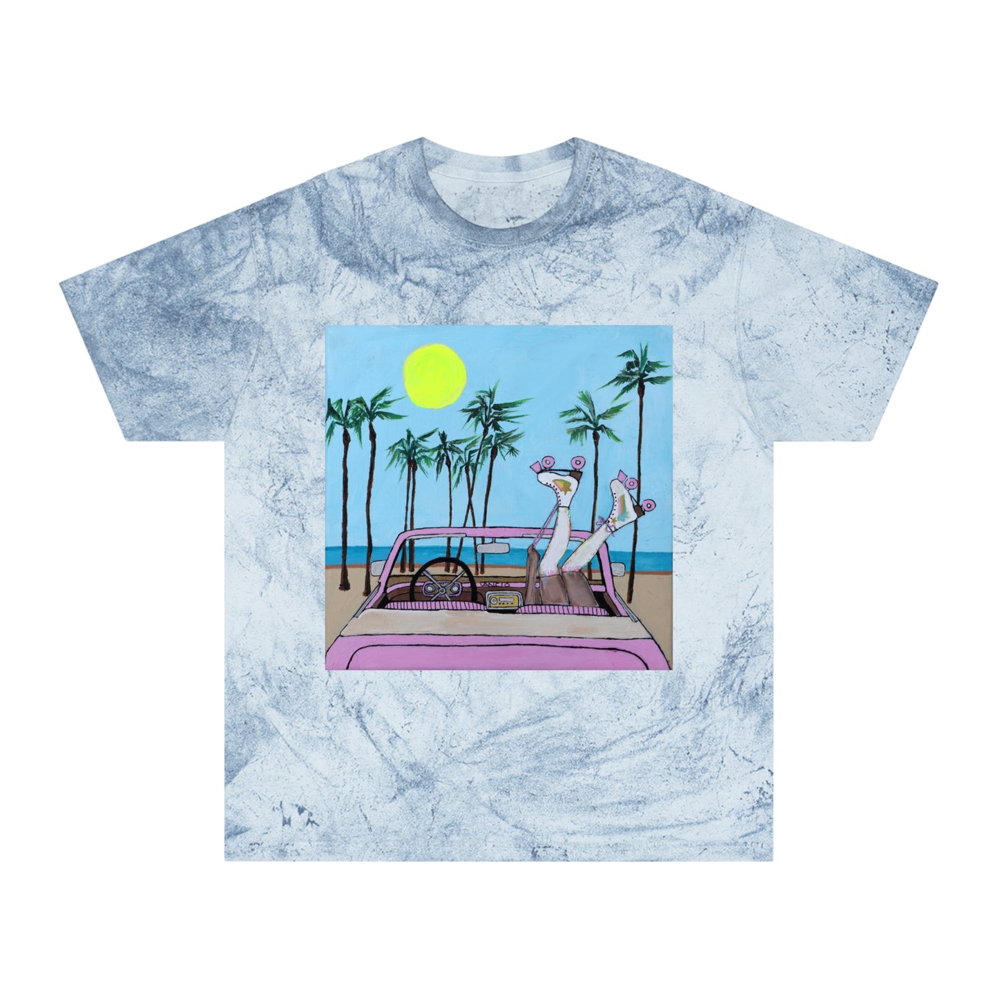 Roller Beach Babe Unisex Color Blast T-Shirt