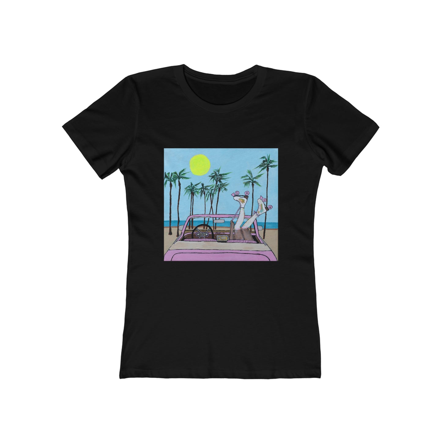 Roller Beach Babe Boyfriend Tee