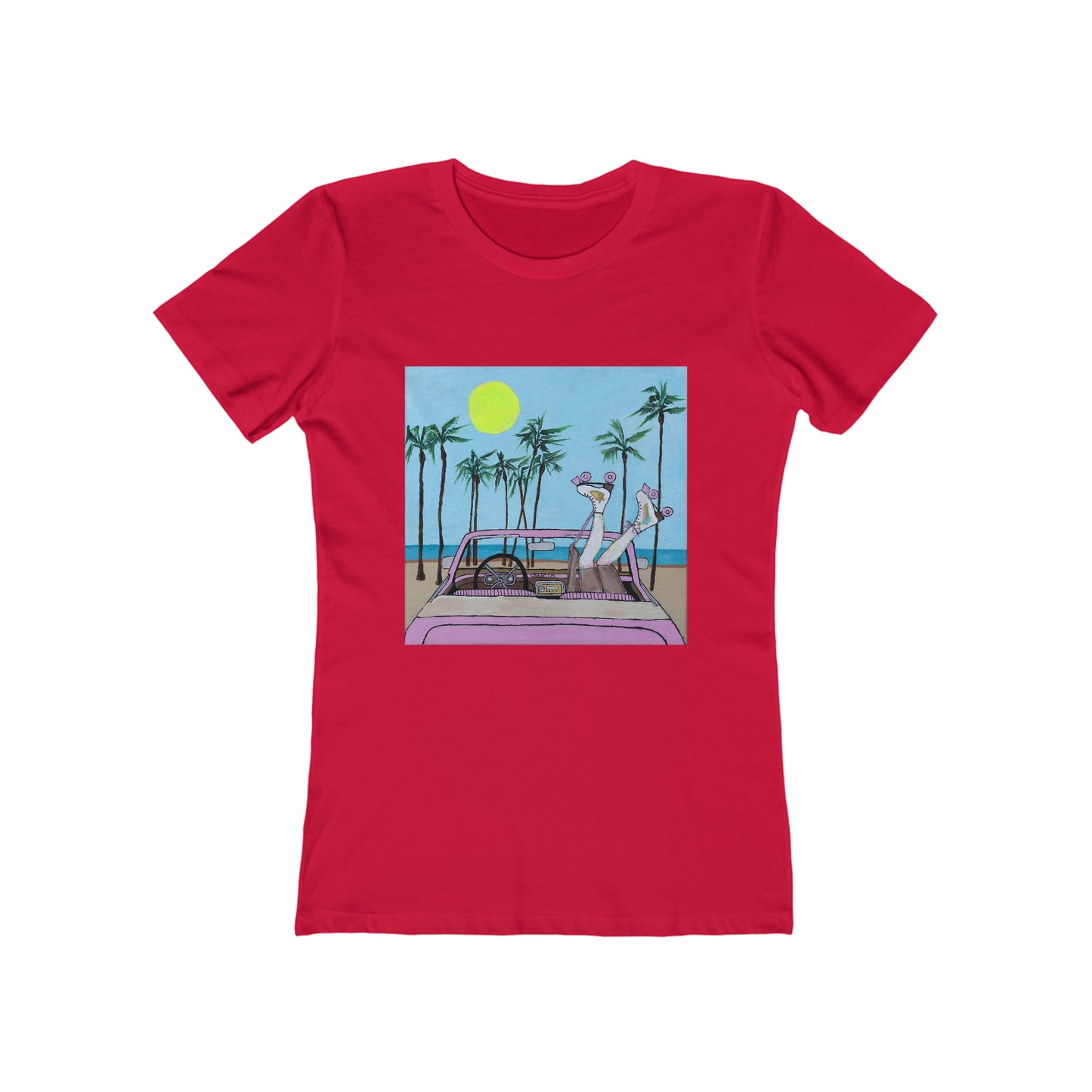 Roller Beach Babe Boyfriend Tee