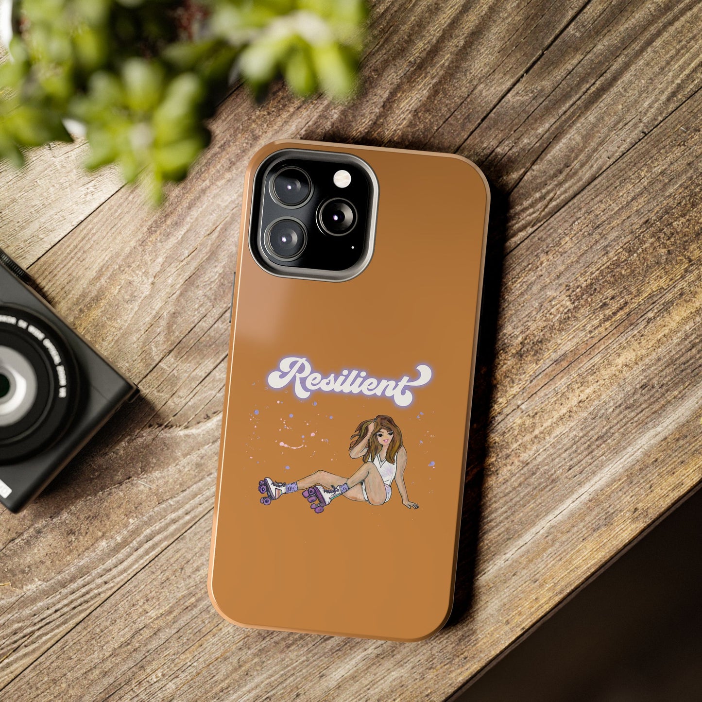 Resilient - Vintage Golden Brown Tough Phone Case