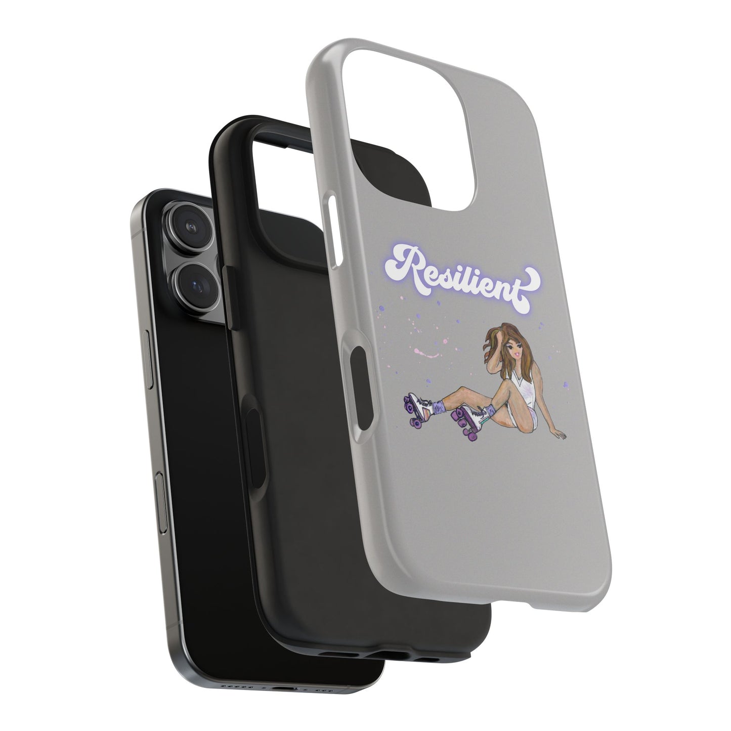 Resilient - Silvery Tough Phone Case