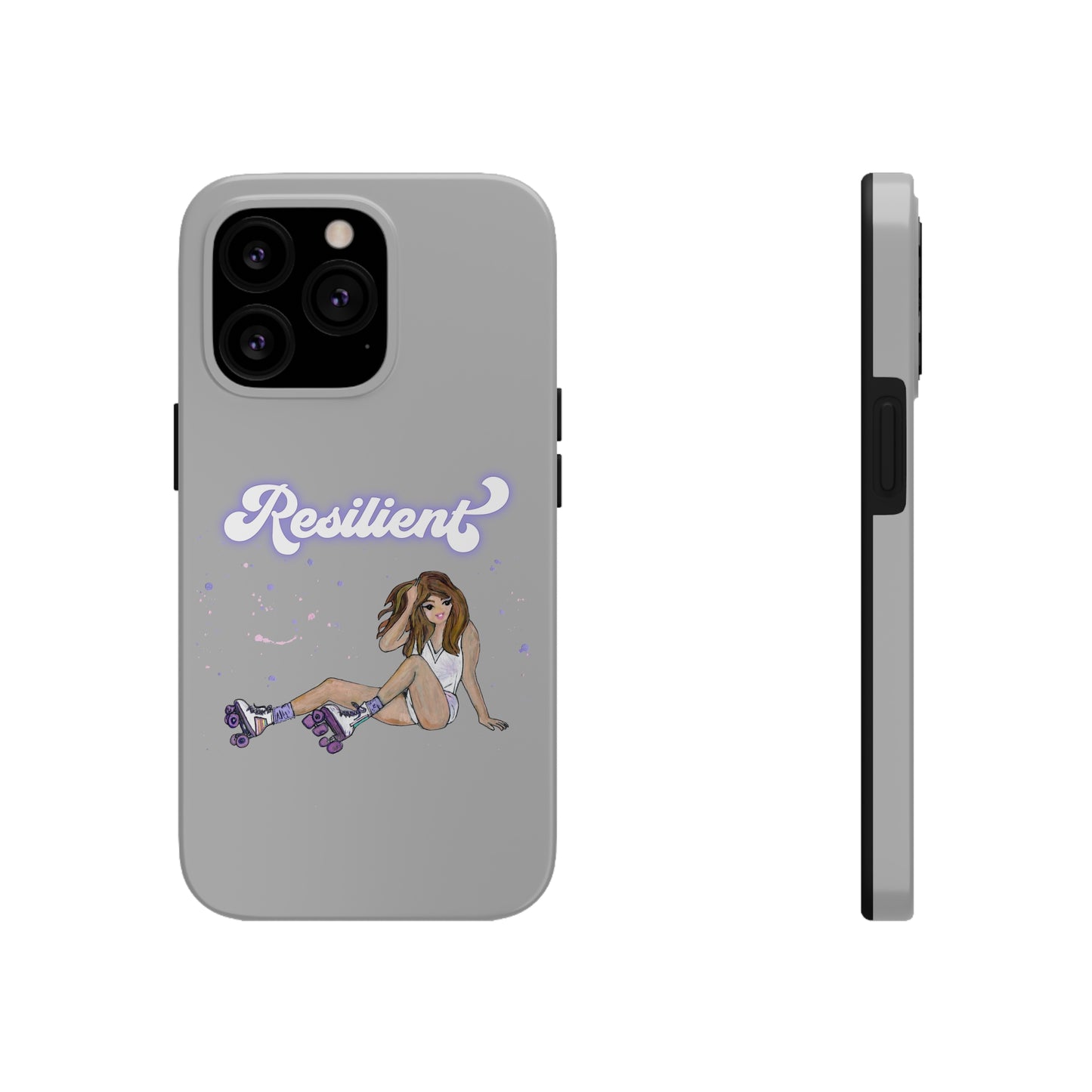 Resilient - Silvery Tough Phone Case