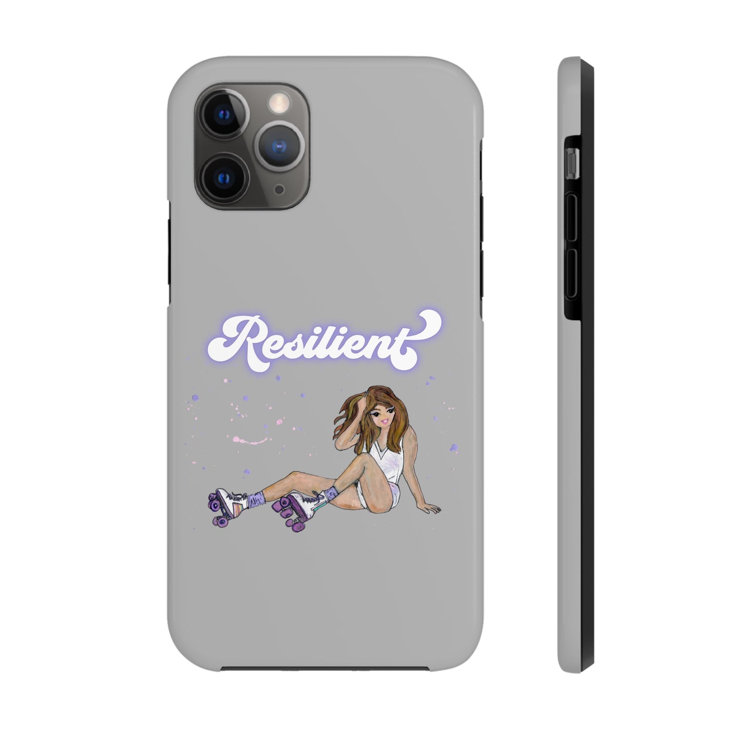 Resilient - Silvery Tough Phone Case