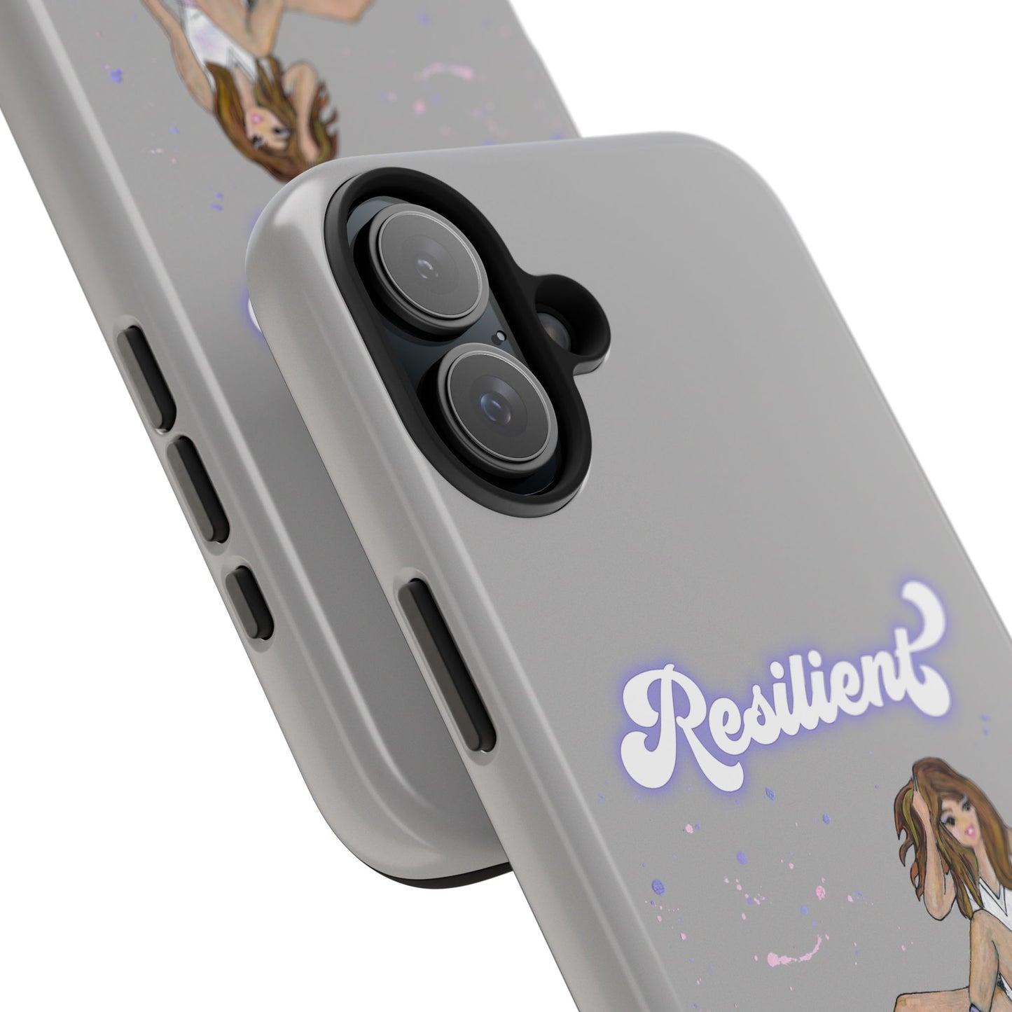 Resilient - Silvery Tough Phone Case