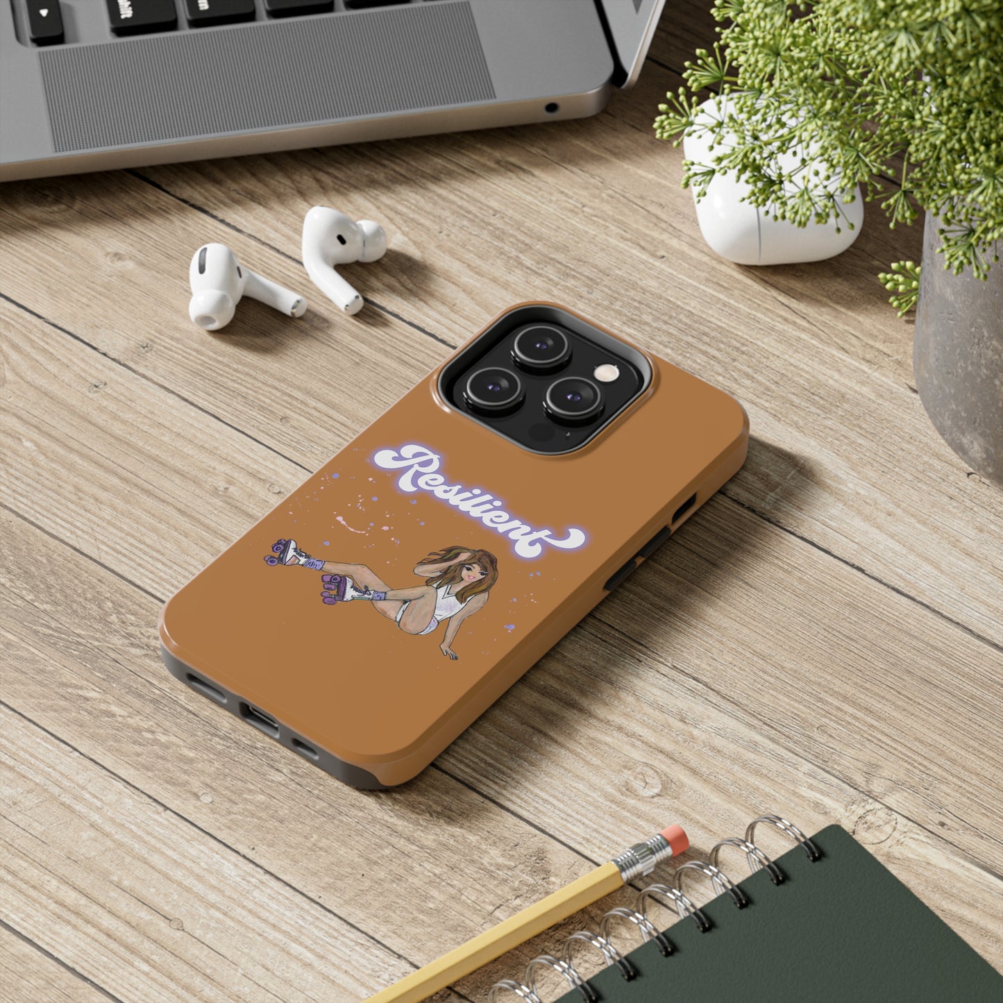 Resilient - Vintage Golden Brown Tough Phone Case