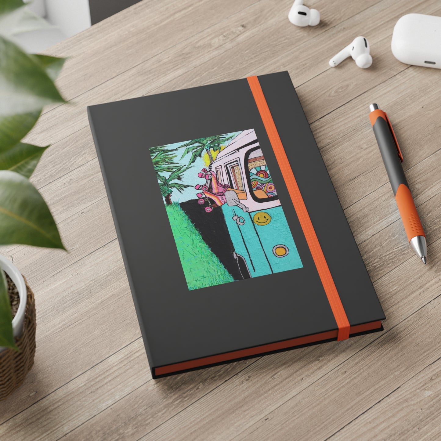 Roller Roadtripin' Color Contrast Notebook - Ruled