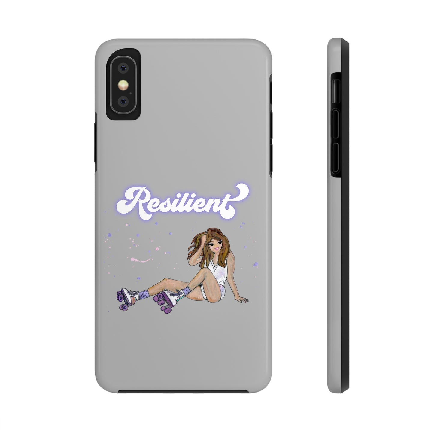 Resilient - Silvery Tough Phone Case