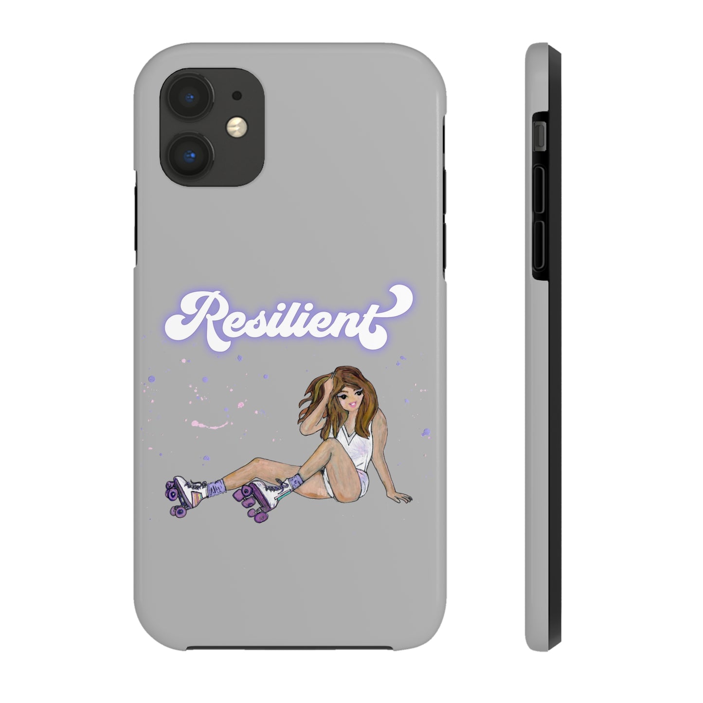 Resilient - Silvery Tough Phone Case