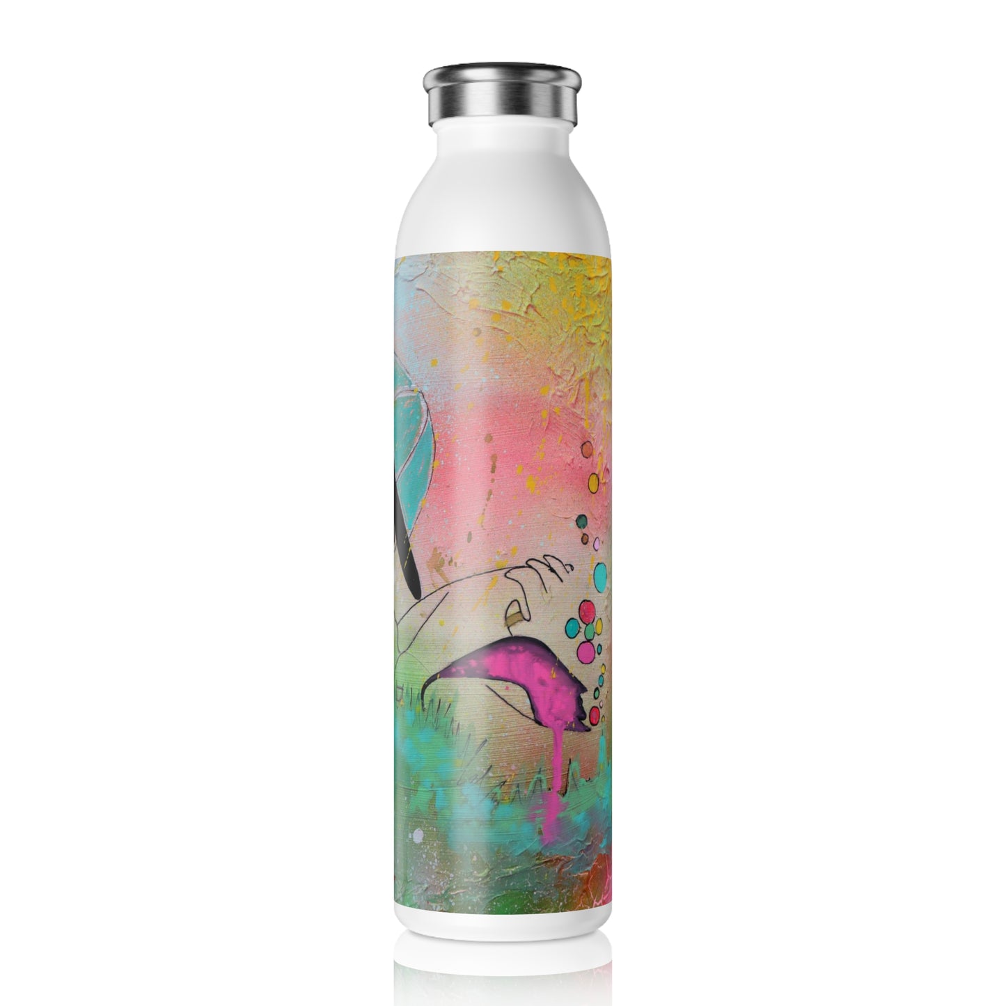 Upside Down Kisses Slim Water Bottle
