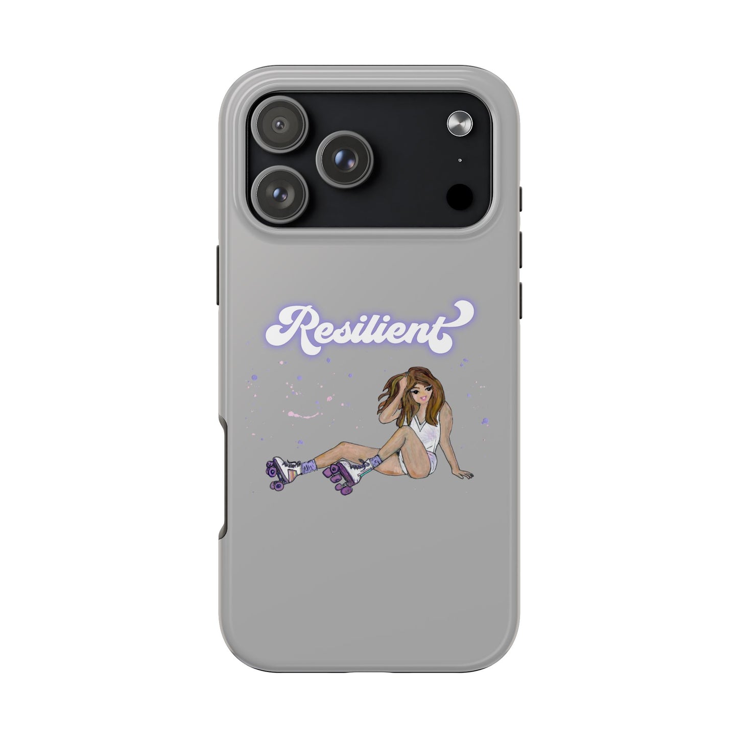 Resilient - Silvery Tough Phone Case